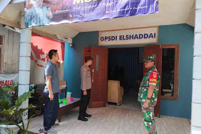 Babinsa dan Bhabinkamtibmas Pastikan keamanan dan ketertiban perayaan paskah