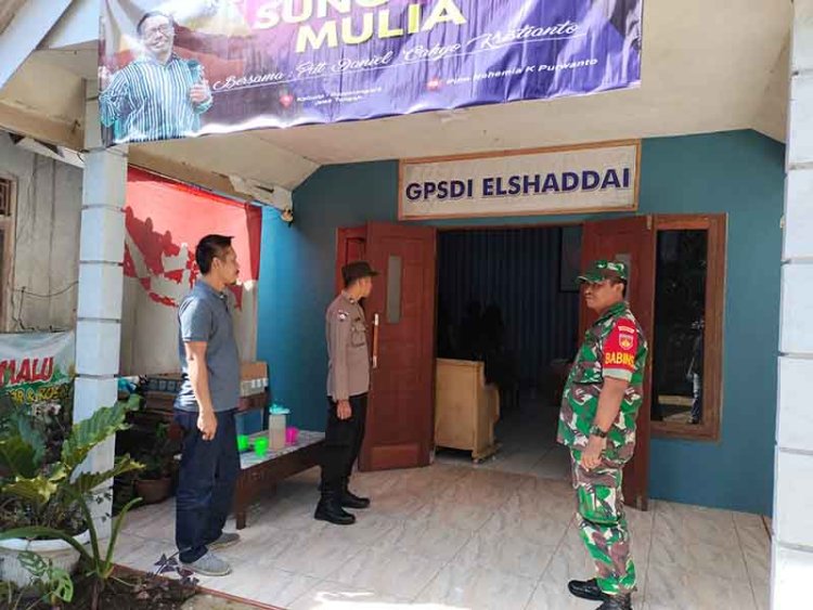 Babinsa dan Bhabinkamtibmas Pastikan keamanan dan ketertiban perayaan paskah