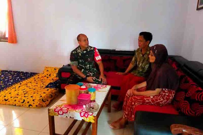 Babinsa silaturahmi dan Hubungan kerja yang baik di wilayah