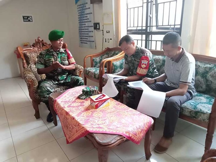 Jalin Sinergitas Babinsa Koramil 14 Madukara Komsos Dengan Pegawai Kecamatan