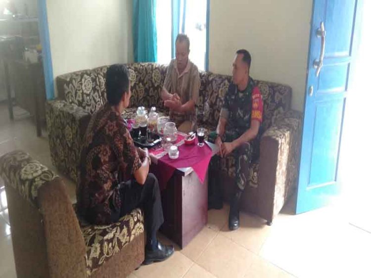 Pererat Sinergitas Babinsa Laksanakan Komsos Dengan Perangkata Desa