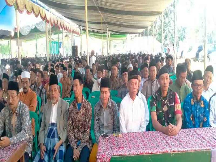 Babinsa Koramil 14 Madukara Menghadiri Pengajian Akbar Muwadda'ah Haji