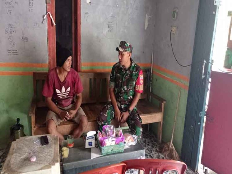 Bincang Santai Babinsa Laksanakan Komsos Dengan Warga Binaan