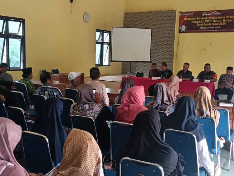 Peran Serta, Babinsa Madukara Hadiri Rapat Pembentukan Panitia Pemilihan BPD