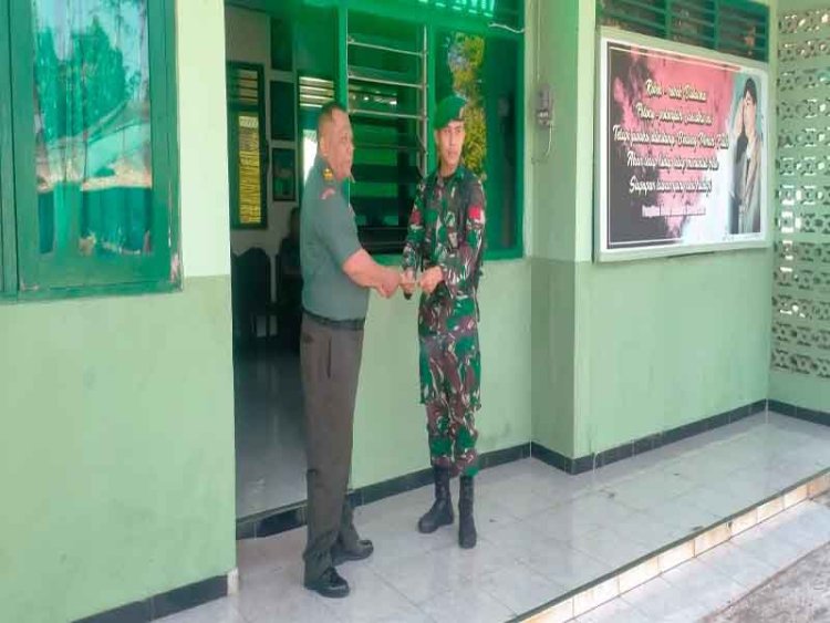 Peltu Sumadi Pimpin Tradisi Penerimaan Anggota Baru Ramil 14 Madukara.
