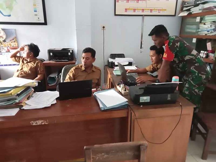 Perbarui Data Masyarakat, Babinsa Lakukan Puldatater