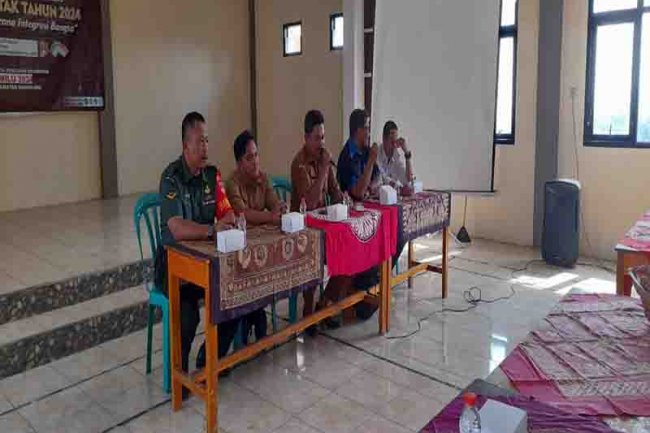 Babinsa Madukara, Menghadiri Sosialisasi Pemilih Pemilu 2024