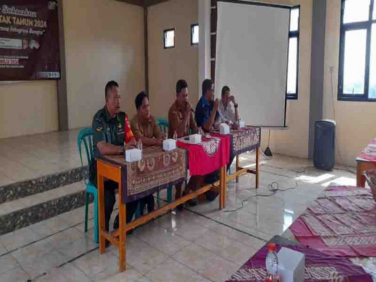 Babinsa Madukara, Menghadiri Sosialisasi Pemilih Pemilu 2024