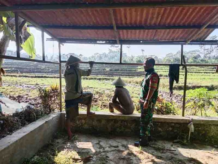 Jalin Komunikasi Antara Aparat Komando Kewilayahan Dengan Masyarakat Petani