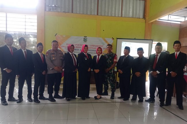 Babinsa Koramil 14/Madukara Hadiri Pelantikan Badan Permusyawaratan Desa