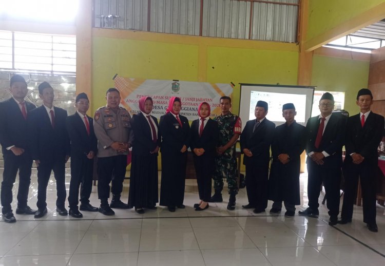 Babinsa Koramil 14/Madukara Hadiri Pelantikan Badan Permusyawaratan Desa