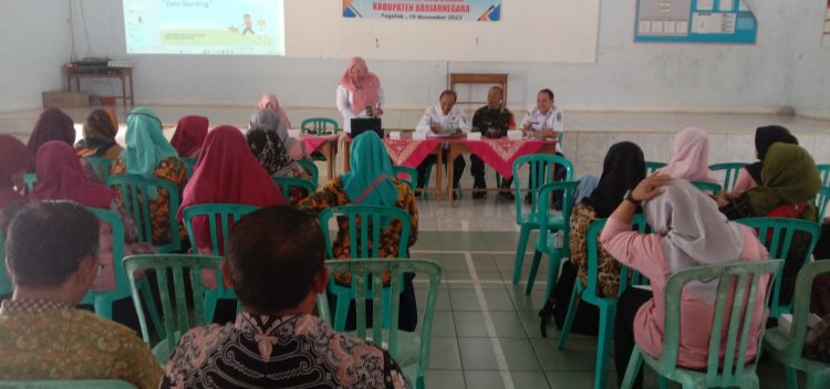 Babinsa Koramil 14/Madukara Hadiri Penanganan Strategi Penurunan Stunting