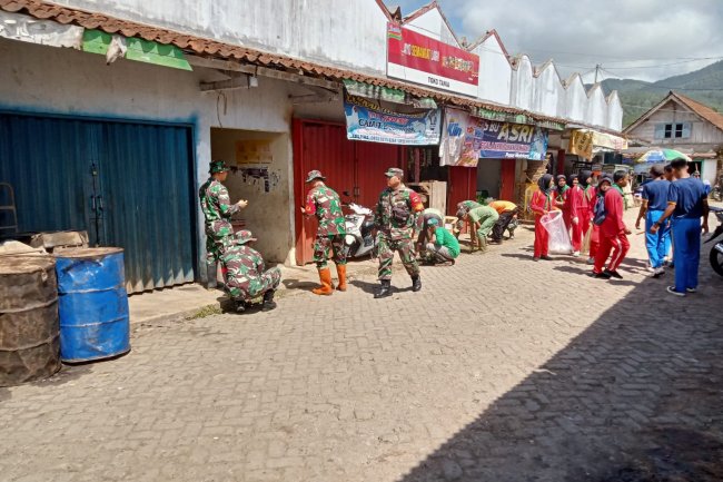 Kodim 0704/Banjarnegara, Peringatan Hari Juang Kartika TNI AD Ke-78 Tahun 2023 Gelar Karya Bakti Tanam Pohon Produktif