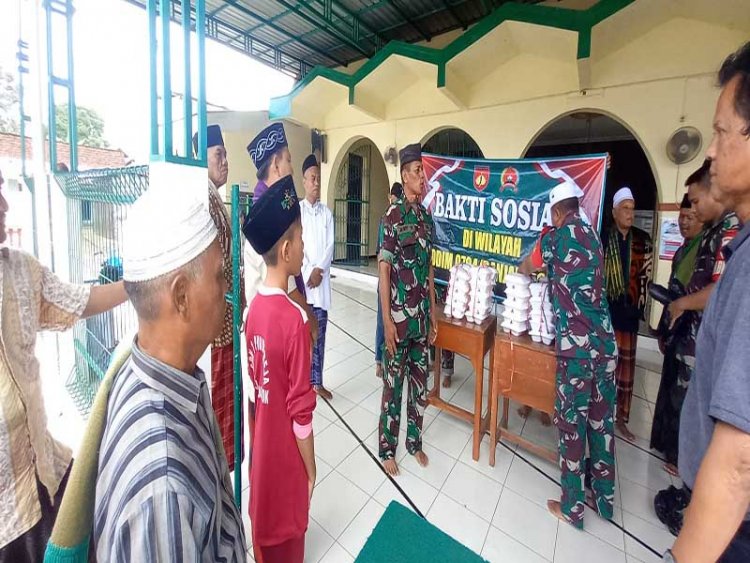 Wujudkan Kemanunggalan TNI Bersama Rakyat Melalui Kegiatan Jumat Berkah di Banjarnegara