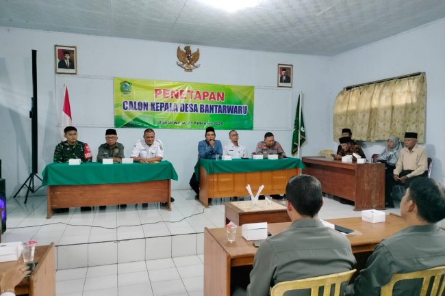 Babinsa Koramil 14/Madukara Hadiri Penetapan dan Pengundian Nomor Urut calon kades.