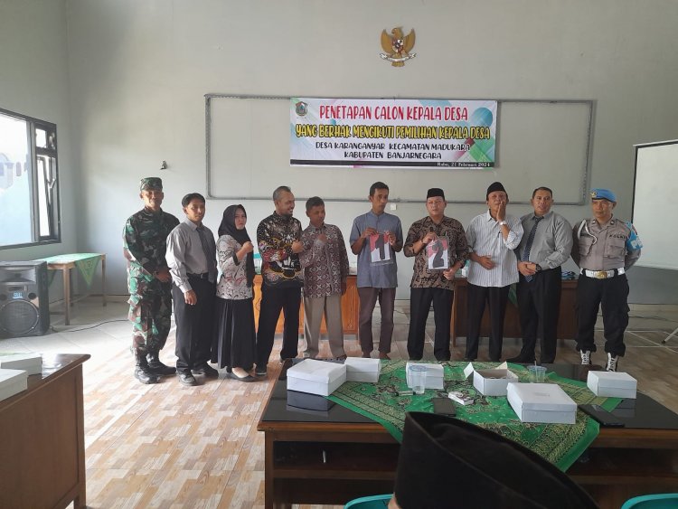 Babinsa mewakili Danramil  Hadiri Penetapan Calon Kades dan Pengundian Nomor Urut.