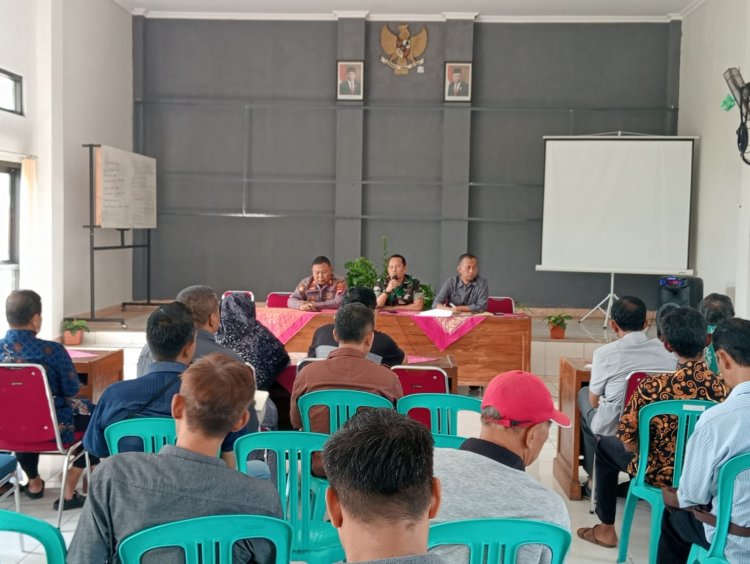 Rakor Dalam Rangka Pilkades Serentak Kec Madukara Danramil Madukara Sampaikan ini. 