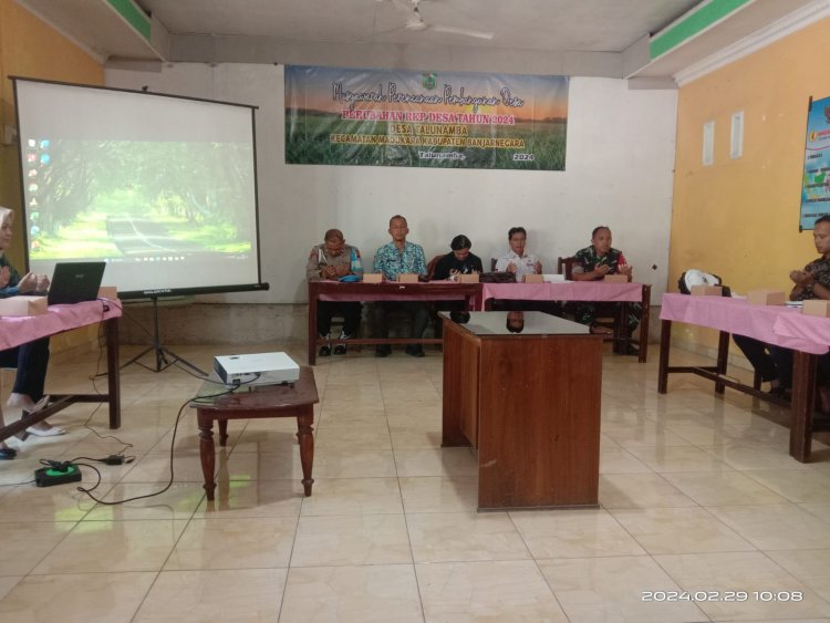 Babinsa Koramil 14/Madukara Musdes Pengesahan RKP Desa 