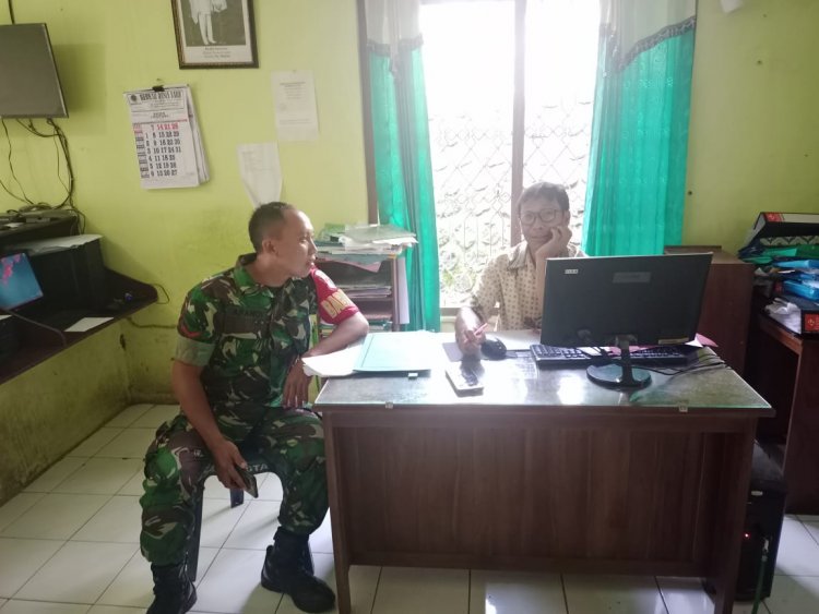 Perbarui Data Masyarakat, Babinsa Lakukan Puldatater