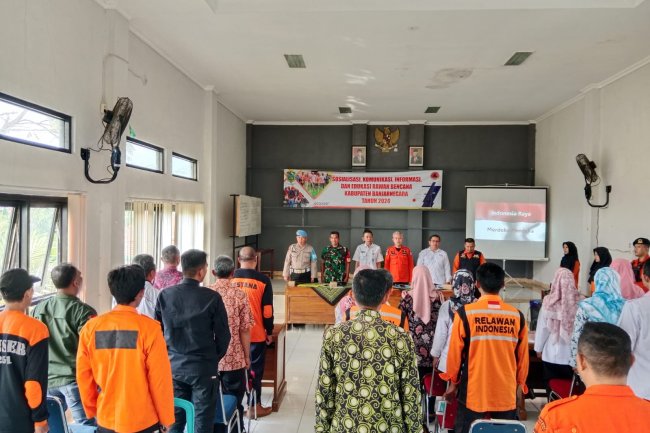 Tanggap Rawan Bencana,Tampak Hadir Babinsa Dalam Pelaksanaan Sosialisasi  KIE