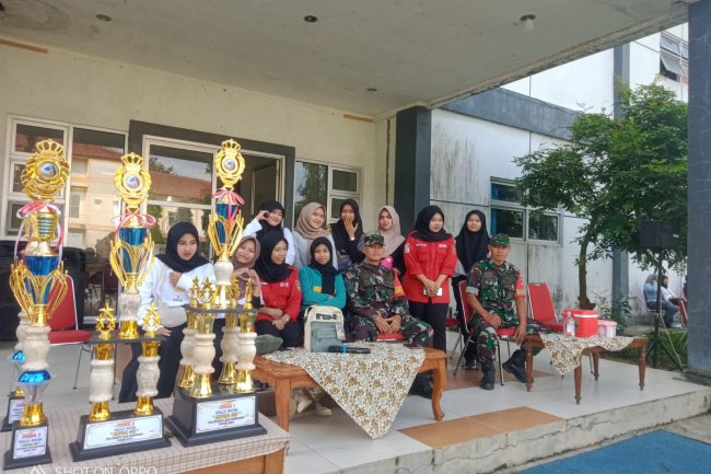 Babinsa 14/Madukara Hadiri Turnamen Bola Voli di Politeknik Banjarnegara