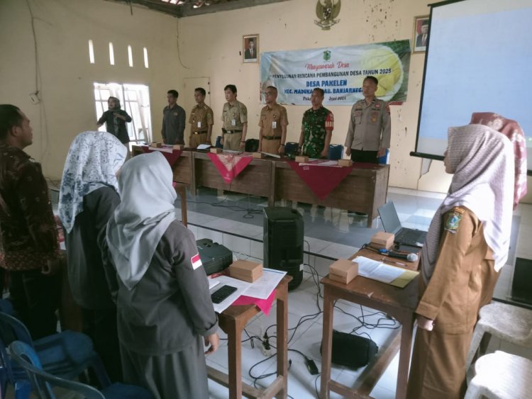 Babinsa Hadiri Rapat Musdes dalam Rangka Rencana Kerja Pemerintah Desa (RKPDES) Desa Pakelen