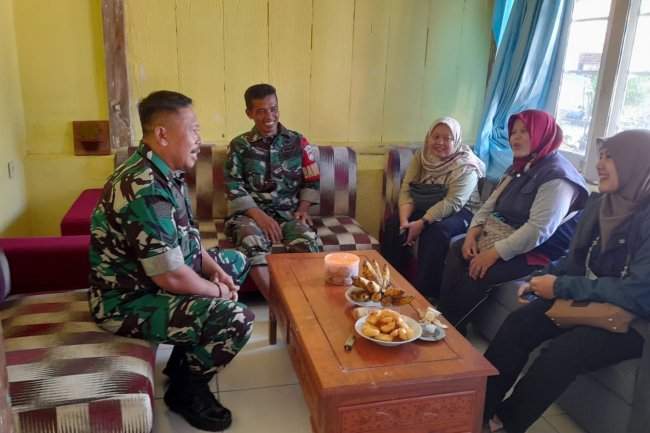 Babinsa Komsos dengan PPL Desa Untuk Bersinergi Dalam Meningkatkan Swasembada Pangan Nasional