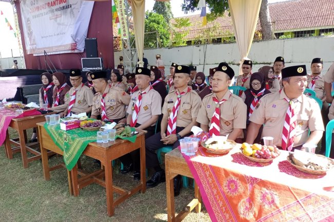 Danramil 14/Madukara Menghadiri Pembukaan Jambore  Pramuka kecamatan Madukara