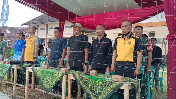 Danramil 14/Madukara Hadiri Pembukaan Turnamen Bola Volly  dalam rangka HUT RI ke 79 Tahun 2024