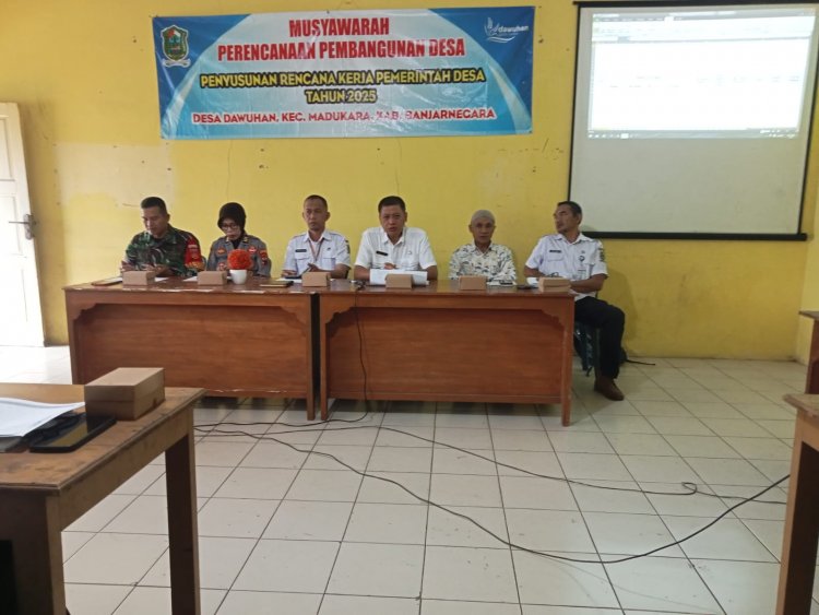 Babinsa Koramil 14/Madukara Hadiri Musdes  RKP Desa Dawuhan