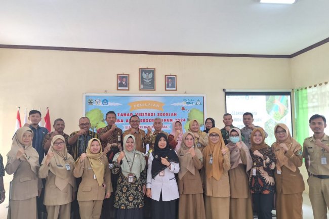 Babinsa 14/Madukara Hadiri Penilaian Lomba Sekolah Sehat di SLB N Banjarnegara