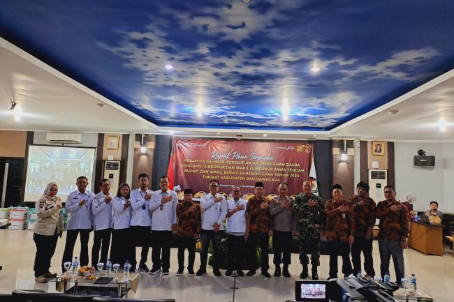 Mewakili Dandim, Danramil 14/Madukara Hadir Dalam Rapat Pleno Rekapitulasi Hasil Pilkada 2024 Tingkat Kabupaten 