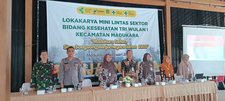 Babinsa Hadiri Pertemuan Lokakarya Mini Lintas Sektor UPTD Kecamatan Madukara 