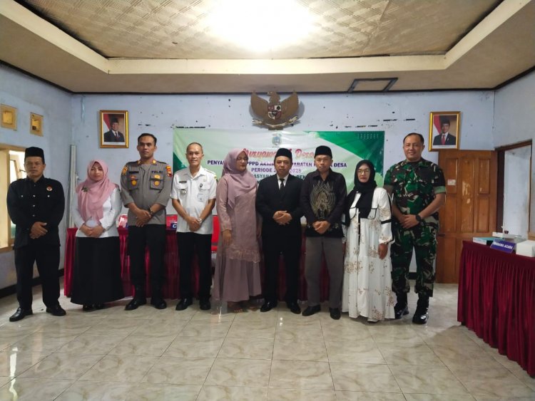 Danramil  Koramil 14/ Madukara menghadiri acara Serah Terima Jabatan (Sertijab) Kepala Desa Pekauman.