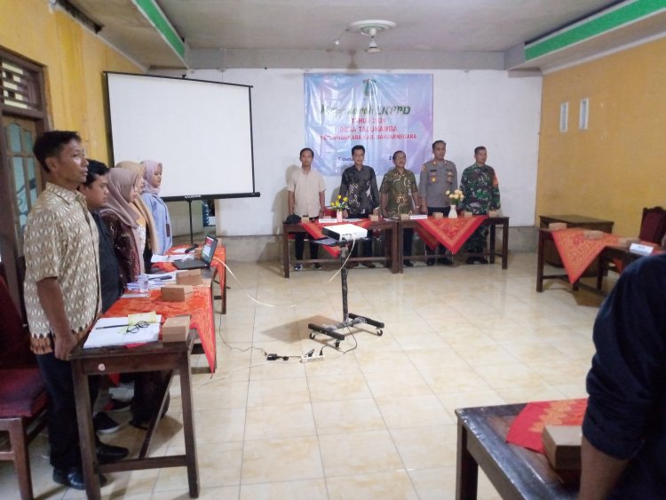 Babinsa Hadiri Rapat Musyawarah Desa di Desa Talunamba 