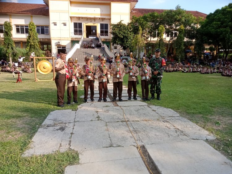 Babinsa Hadiri Upacara pembukaan dan penutupan Pesta Siaga Pramuka Banjarnegara